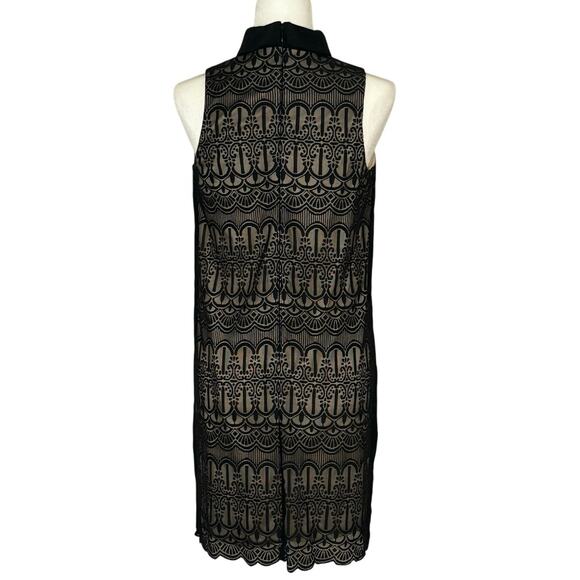 London Times 20's Style Halter Dress with Collar Women's 4 | Black | EUC - Picture 4 of 10